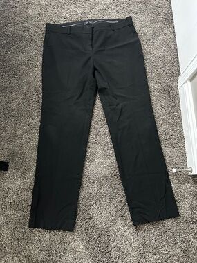 Ann Taylor Black Straight-Leg Women's Dress Pants